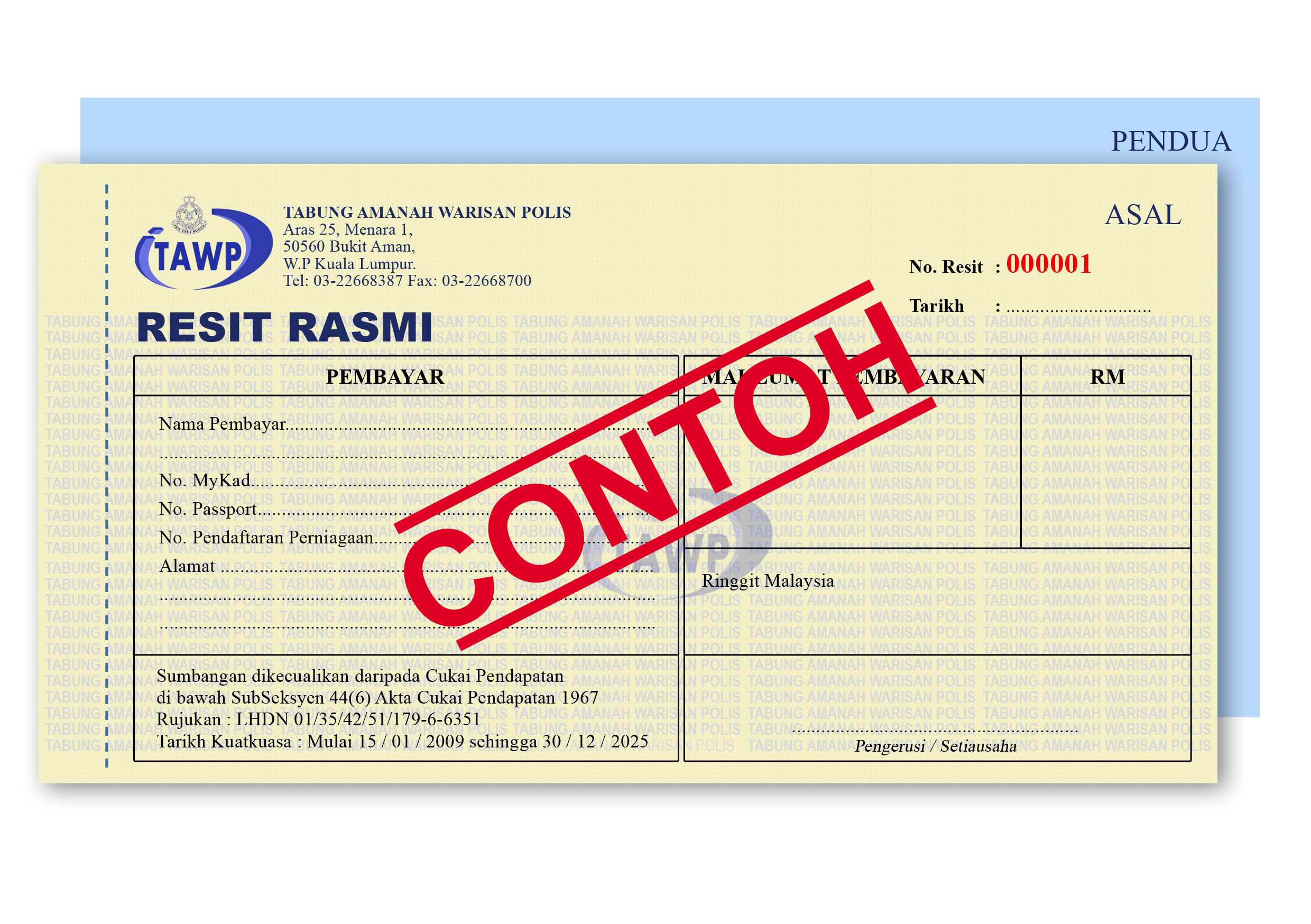 Resit TAWP Contoh